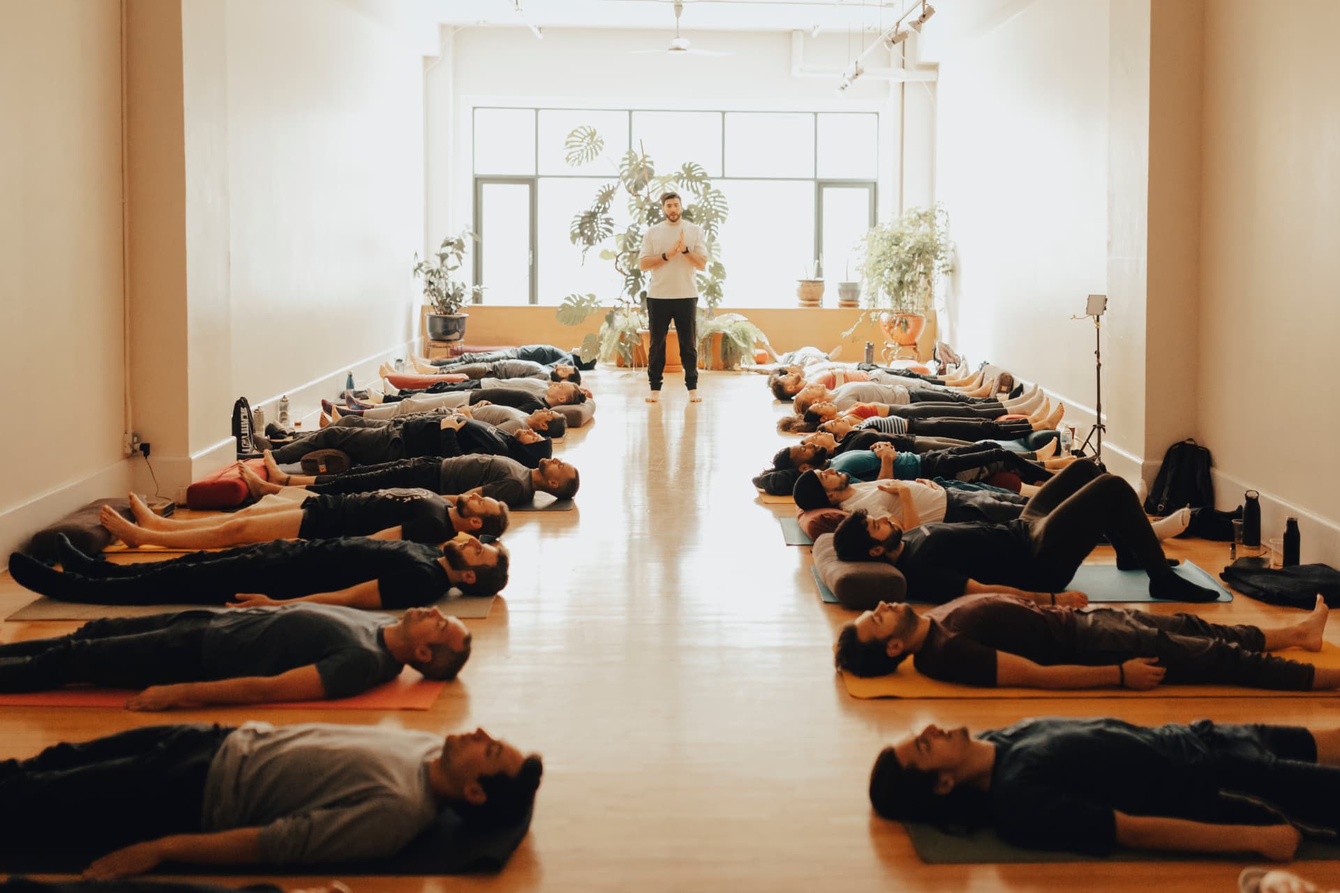 Kurt Tropiano guiding a breathwork session